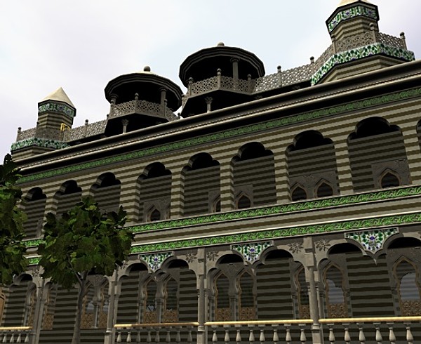 cinema4d palace building - Arab Palace by ERLHN