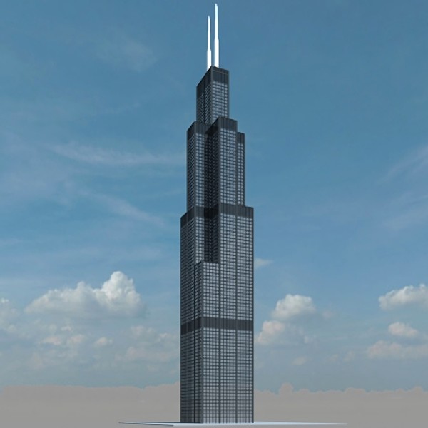 3ds max sears tower - Sears Tower by thinice
