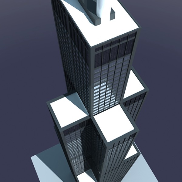 3ds max sears tower - Sears Tower by thinice