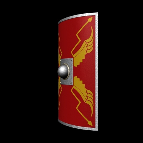 3d roman legionary shield - Roman Legionary Shield by mostlysquare