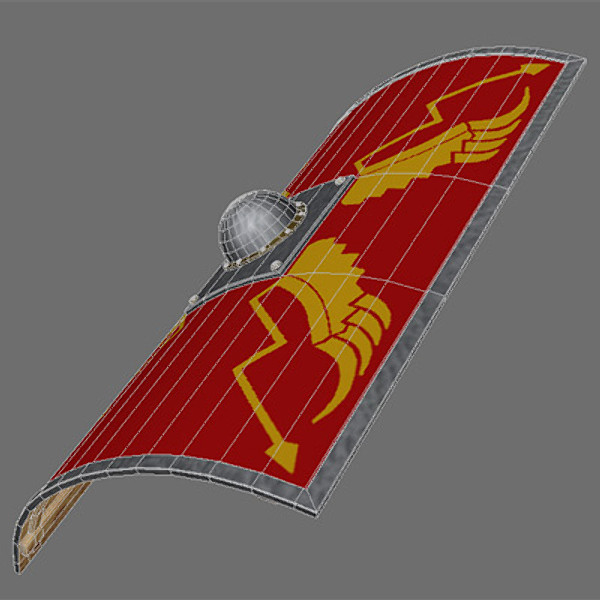 3d roman legionary shield - Roman Legionary Shield by mostlysquare