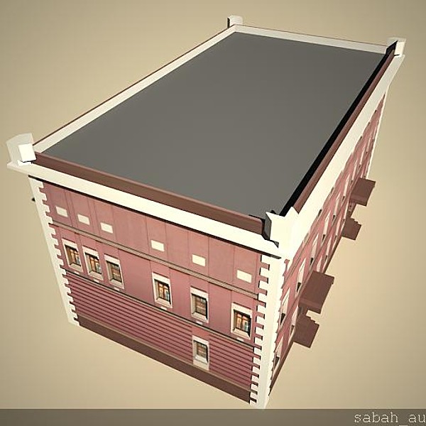 3ds building games - Building traditional style low poly by sabah_au