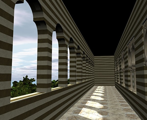cinema4d palace building - Arab Palace by ERLHN