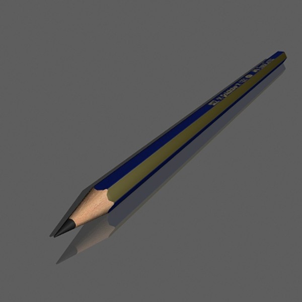 3d pencil model - Pencil by mostlysquare