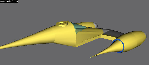 3d naboo fighter model - Naboo Fighter by Moocow 161