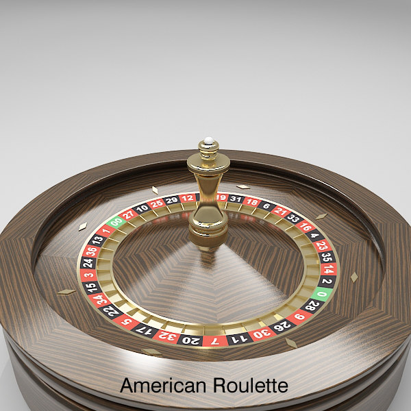 3d model roulette wheel 3 american - Roulette Wheel 3 (American and European) by fuuuuuu