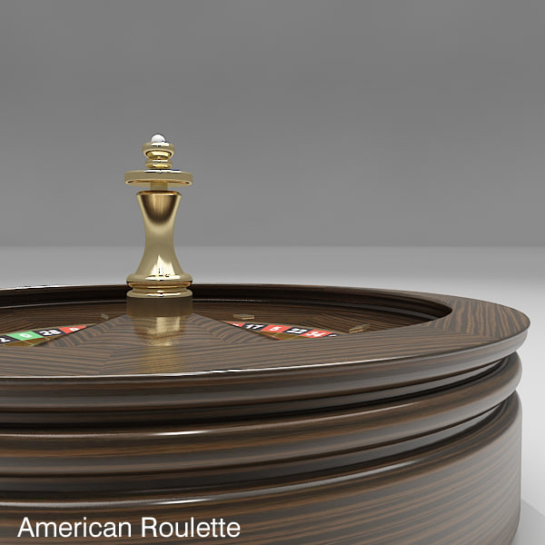 3d model roulette wheel 3 american - Roulette Wheel 3 (American and European) by fuuuuuu