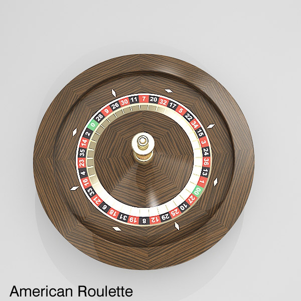 3d model roulette wheel 3 american - Roulette Wheel 3 (American and European) by fuuuuuu