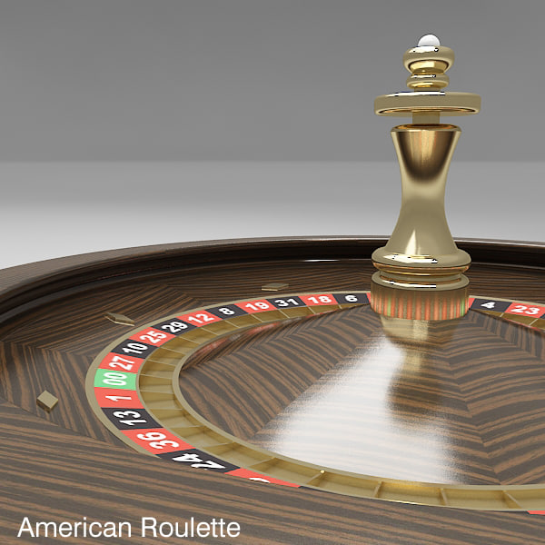 3d model roulette wheel 3 american - Roulette Wheel 3 (American and European) by fuuuuuu