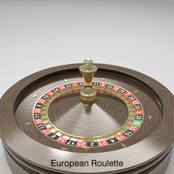 3d model roulette wheel 3 american - Roulette Wheel 3 (American and European) by fuuuuuu