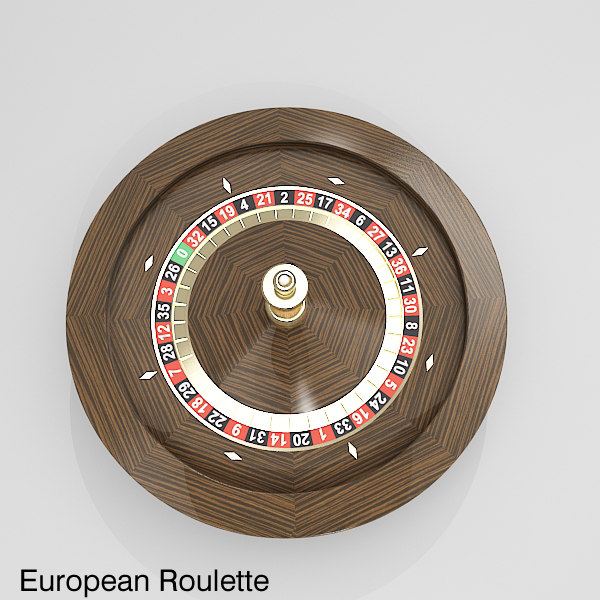 3d model roulette wheel 3 american - Roulette Wheel 3 (American and European) by fuuuuuu