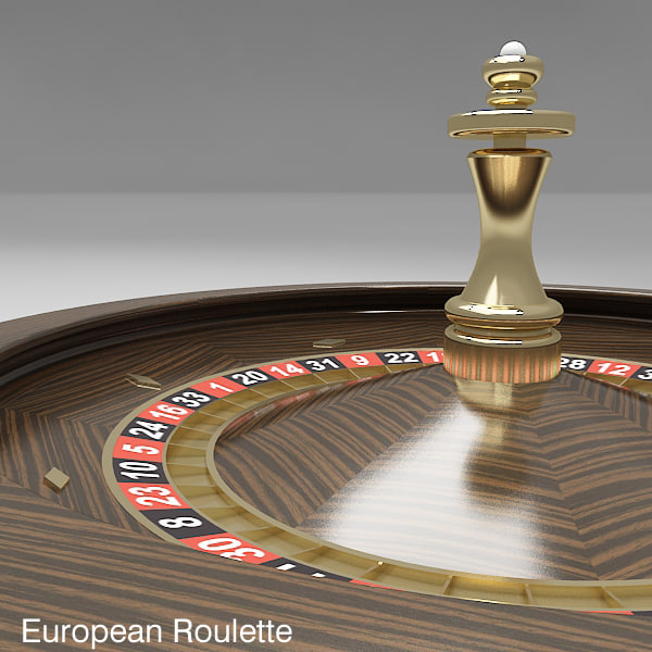 3d model roulette wheel 3 american - Roulette Wheel 3 (American and European) by fuuuuuu