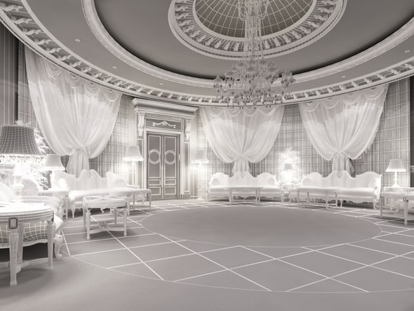 3d model classical private palace - Private palace_ sitting area by 3d_classic