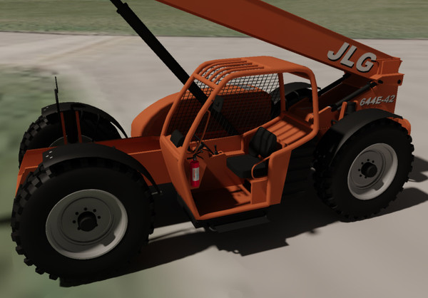 3ds max lull 644e-42 telehandler forklift - Lull 644E-42 Telehandler Forklift & Asphalt Roller Compactor 2 Model Set by Imagetek3D