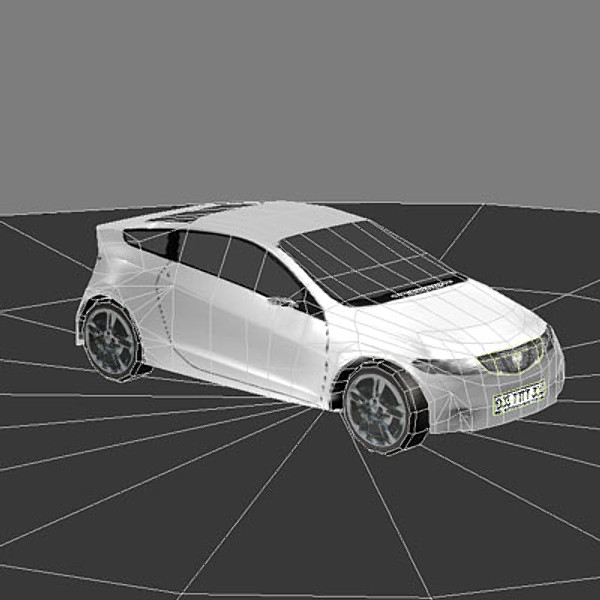 3ds max honda civic type r - Honda Civic Type R - Low Poly by arch9