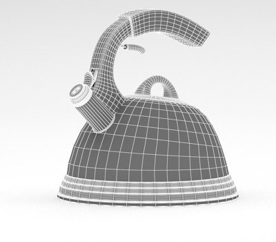 teapot 01 3d 3ds - Teapot_01 by PolygonFly
