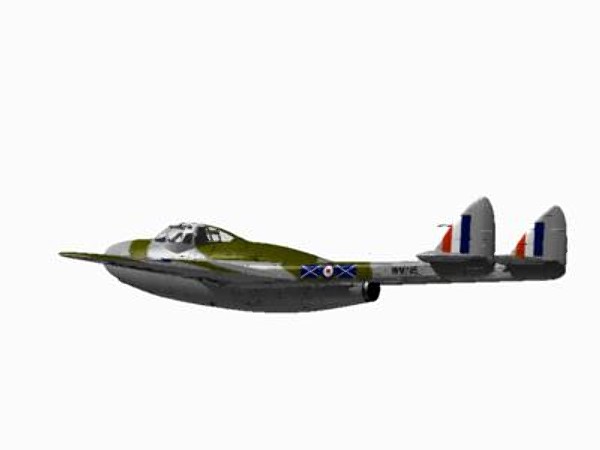 lightwave havilland vampire fighter nf10 - De Havilland Vampire NF10 by pbratt