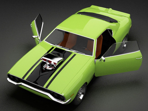 3d plymouth road runner - Plymouth Road Runner by fabelar