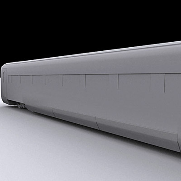 wagon passanger 3d model - Passanger wagon by QLEE
