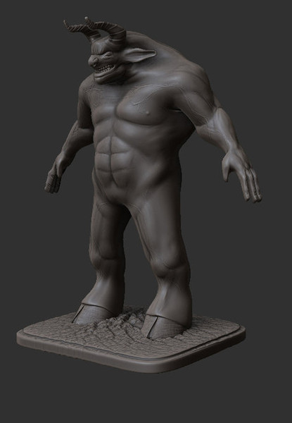 3ds max minotaur - Minotaur by dentonvanzan