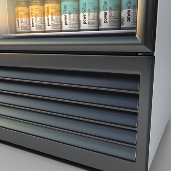 refrigerator store cooler 3d model - fridge 1 by monkeyodoom