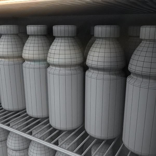 refrigerator store cooler 3d model - fridge 1 by monkeyodoom