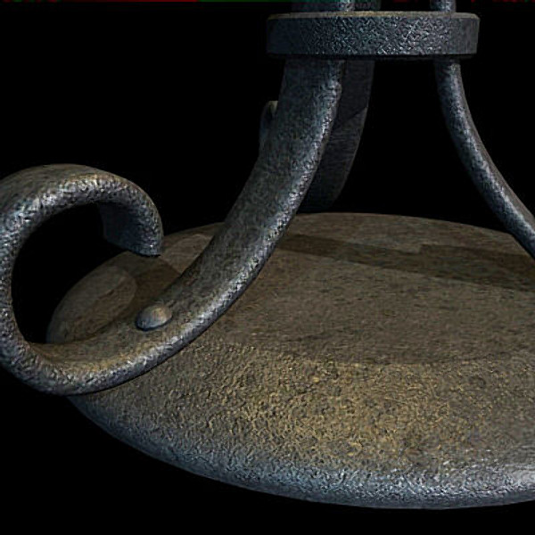 medievil candle holder 3d max - Gothic candle holder by vitaloverdose