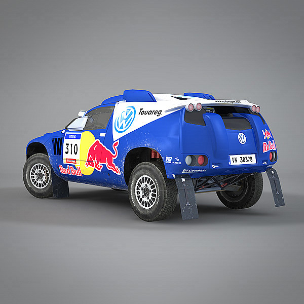 3dsmax volkswagen rally touareg - Volkswagen Touareg 2 Rally by NesAn Studio