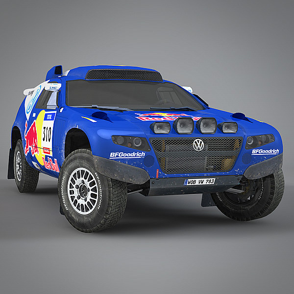 3dsmax volkswagen rally touareg - Volkswagen Touareg 2 Rally by NesAn Studio