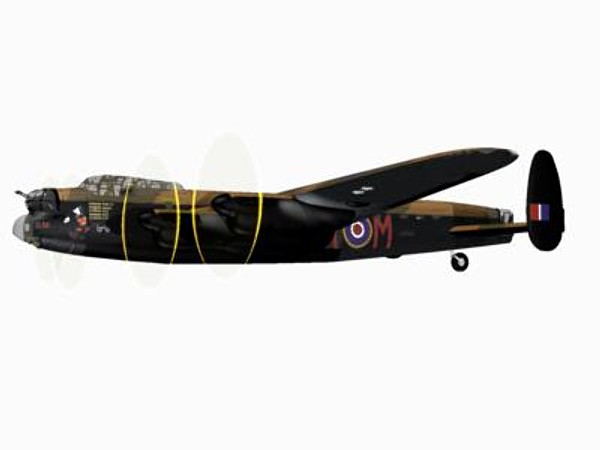 3d model avro lancaster bomber - Avro Lancaster B1 by pbratt