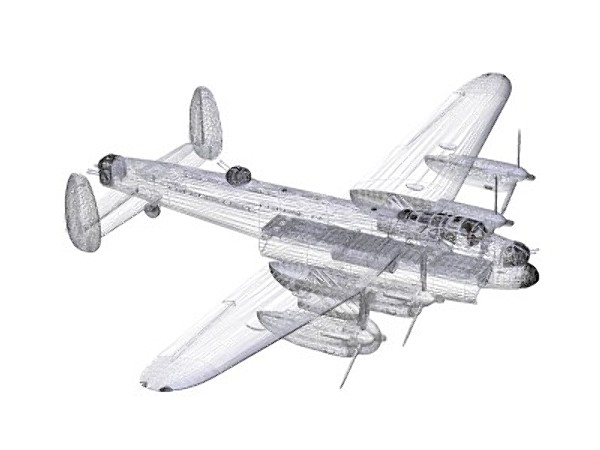 3d model avro lancaster bomber - Avro Lancaster B1 by pbratt