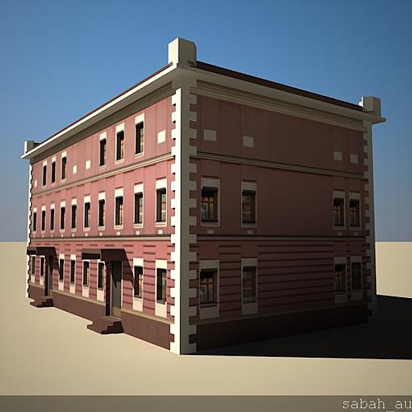 3ds building games - Building traditional style low poly by sabah_au