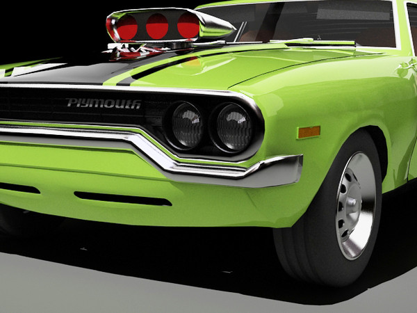 3d plymouth road runner - Plymouth Road Runner by fabelar