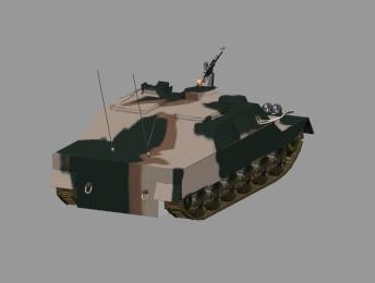 3ds max military vehicles type 1 - Type 77 Armoured Personnel Carrier  Mod 1 -  by Xacta  3D models by Xacta
