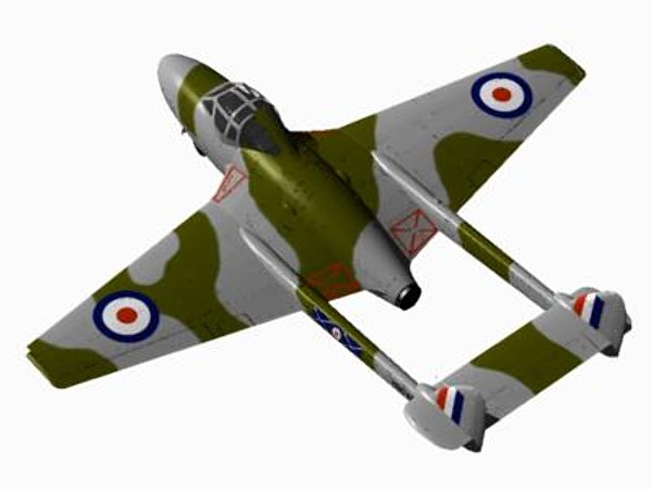 lightwave havilland vampire fighter nf10 - De Havilland Vampire NF10 by pbratt