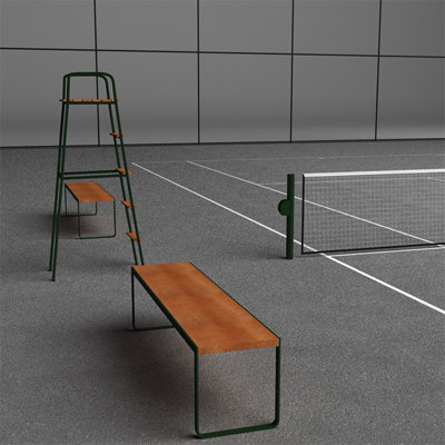 Tennis court concrete
