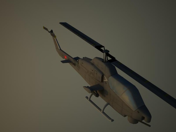 3d model of ah-1w supercobra attack helicopter - AH-1W SuperCobra by Alexander Miller