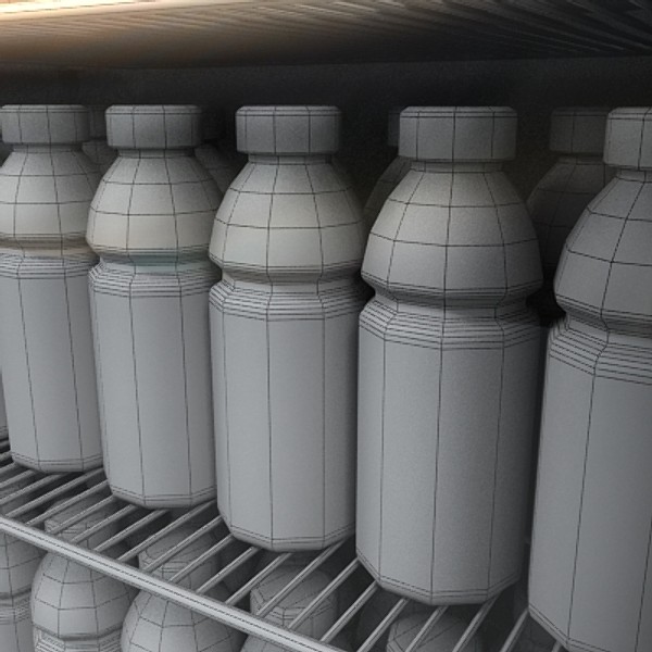 refrigerator store cooler 3d model - fridge 1 by monkeyodoom