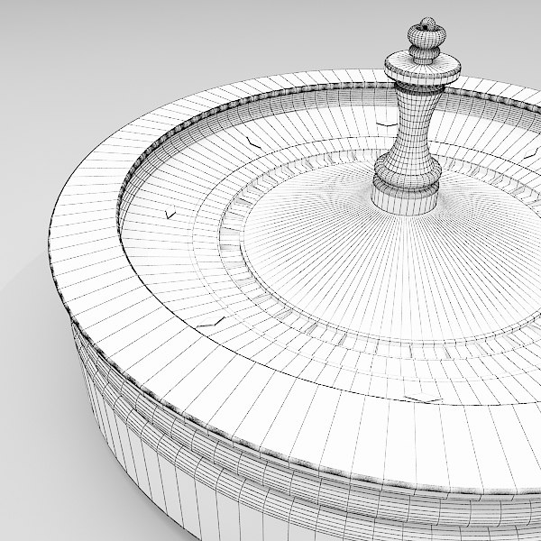 3d model roulette wheel 3 american - Roulette Wheel 3 (American and European) by fuuuuuu