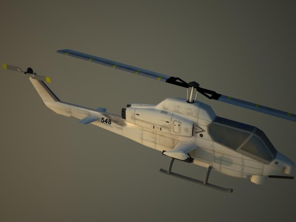3d model of ah-1w supercobra attack helicopter - AH-1W SuperCobra by Alexander Miller
