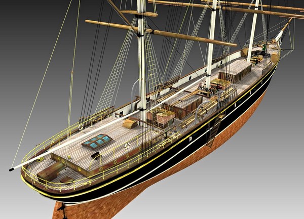 3d clipper cutty sark - CUTTY SARK CLIPPER by ar3ding