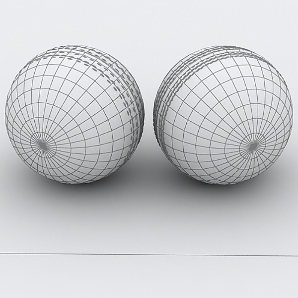balls stitches leather 3d model - Cricket Ball by sabah_au