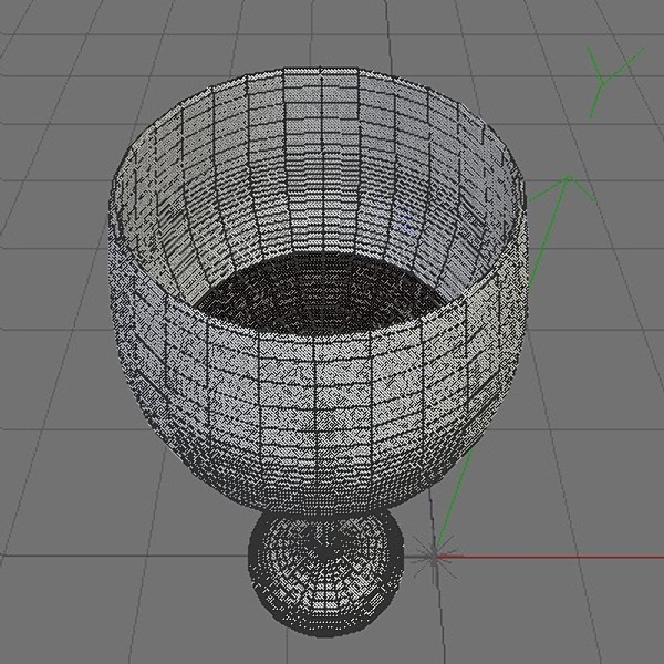 red wine glass liquid c4d - Red Wine Glass by Whong