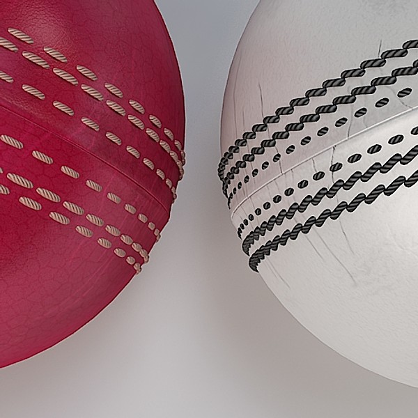 balls stitches leather 3d model - Cricket Ball by sabah_au