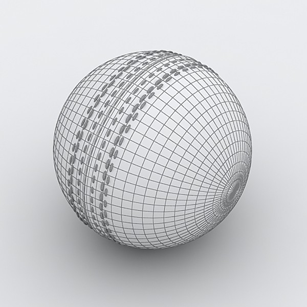 balls stitches leather 3d model - Cricket Ball by sabah_au