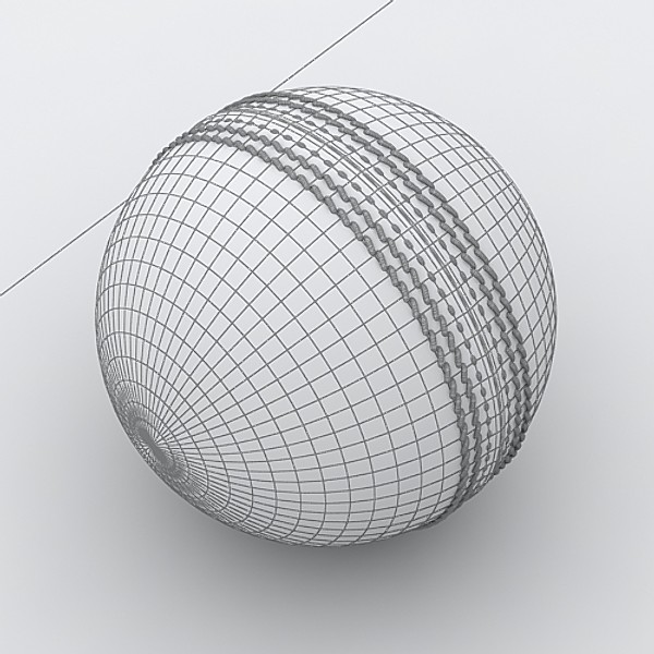 balls stitches leather 3d model - Cricket Ball by sabah_au