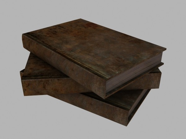 obj old medieval book - Medieval Book by Game Model Creations