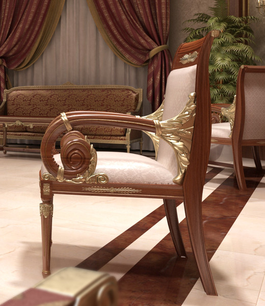 3d classical angelo cappellini model - Angelo cappellini _ platrona armchair by 3d_classic