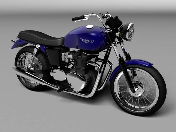 3d cruiser triumph bonneville - Triumph Bonneville 2008 by Gonzo_3d