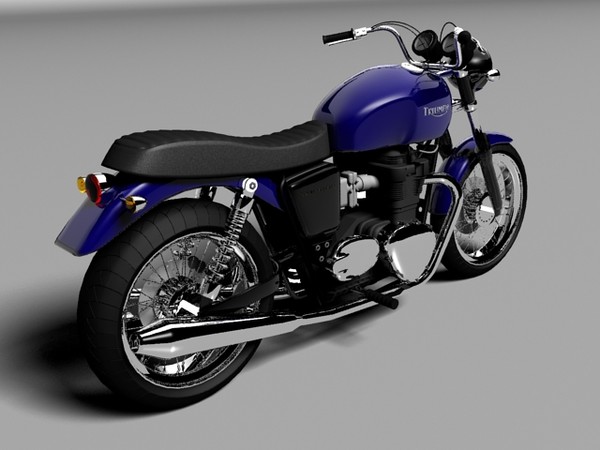 3d cruiser triumph bonneville - Triumph Bonneville 2008 by Gonzo_3d